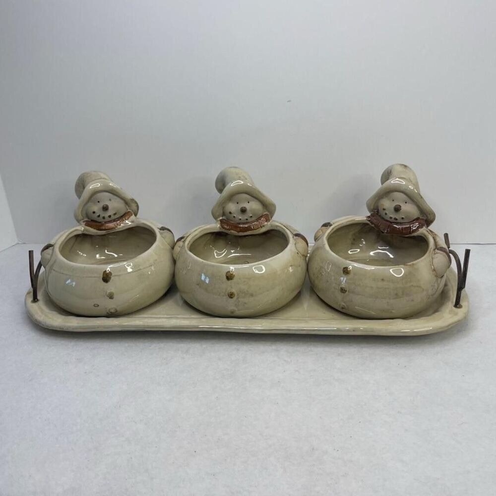 Primitive Cream and Tan Dinnerware